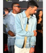 F1 Qatar Grand Prix 2025 Novak Djokovic Blue Denim Jacket For Unisex