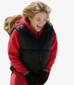 Hunter King A Make or Break Holiday 2025 Liv Black Puffer Vest