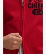 Kansas City Chiefs 2025 Fanatics IconicFleece Full-Zip Jacket in Red For Unisex