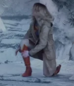 Kara Zor-El Supergirl 2026 Milly Alcock Brown Hooded Jacket For Unisex