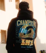 Lando Norris Champion Black Hoodie For Unisex