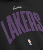 Los Angeles Lakers Fear of God x NBA Black 90’s Pullover Hoodie For Unisex