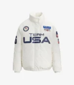 Milano Cortina 2026 Winter Olympics Women’s Polo Ralph Lauren Team USA Graphic Down Puffer Jacket For Unisex