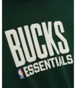 Milwaukee Bucks Fear of God x NBA Green Pullover Hoodie For Unisex