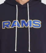 Nike Black Los Angeles Rams 2025 Rivalries Collection Standard Issue Sideline Dri-FIT Sleeveless Hoodie For Unisex