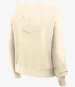 Nike Cream Pittsburgh Steelers Glory Cropped Full-Zip Hoodie Unisex