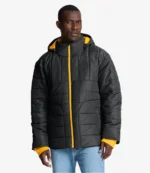 Pittsburgh Steelers Fanatics Black Full-Zip Hooded Puffer Jacket For Unisex