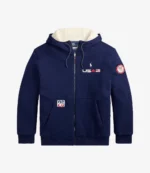 Polo Ralph Lauren Team USA Men’s Milano Cortina 2026 Winter Olympics Fleece Sherpa Hoodie For Unisex