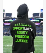 Seattle Seahawks Jaxon Smith-Njigba 2025 Inspire Change Opportunity Equity Freedom Justice Hoodie For Unisex