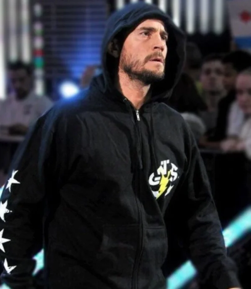 WWE Wrestler CM Punk GTS Best In The World Black Zip-Up Hoodie Unisex WWE Wrestler CM Punk GTS Best In The World Black Zip-Up Hoodie