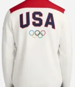 Winter Olympic Team USA 2026 White Track Jacket