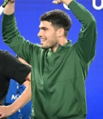 2026 Australian Open Previews Carlos Alcaraz Green Fleece Jacket