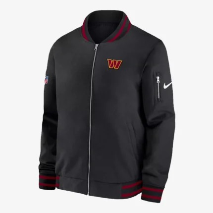 2026 Nike Washington Commanders Black Bomber Jacket