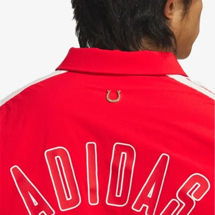 Adidas Chinese New Year 2026 3-Stripes Fleece Red Bomber Jacket