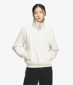 Unisex Adidas SS26 Lunar New Year Halfzip Fleece Sweatshirt in Cream
