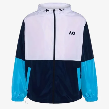 Australian Open 2026 Tennis Tournament AO Colorblock Baseline Hooded Jacket For Unisex