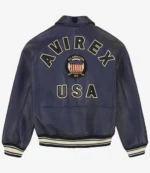Avirex Bomber American Flight Real Leather Jacket