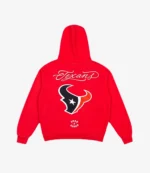 Born x Raised Red Houston Texans Fine Line Hoodie