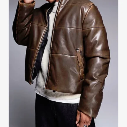 David Lami Friebe Beyond the Gates Tv Series Izaiah Hawthrone Brown Leather Jacket