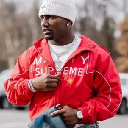 Unisex Deebo Samuel Sr. Marty Supreme Red Hooded Jacket