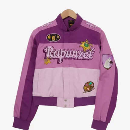 Unisex Disney Tangled Live Action Movie Rapunzel Moto Jacket Purple