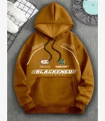 Unisex Fashion Unloose Blackened Graphic Print Hoodie