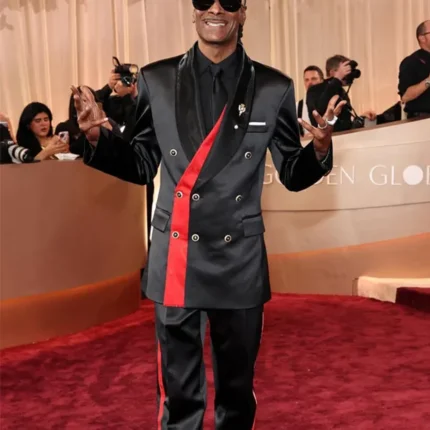 Unisex Golden Globe Awards Snoop Dogg Black Coat