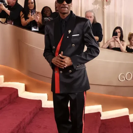 Golden Globe Awards Snoop Dogg Black Coat