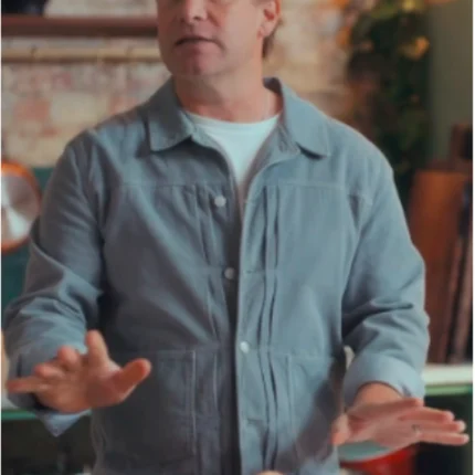 Unisex Jamies Feasts for a Fiver S01 Jamie Oliver Blue Cotton-corduroy Jacket