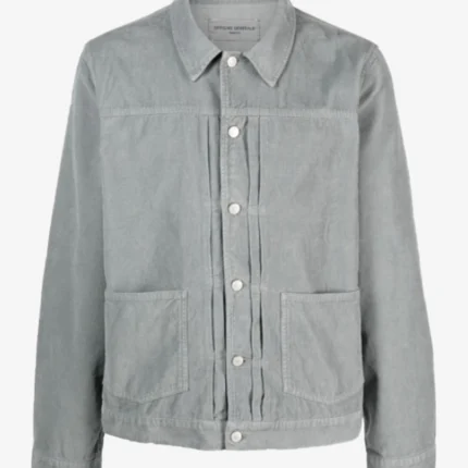 Jamies Feasts for a Fiver S01 Jamie Oliver Blue Cotton-corduroy Jacket