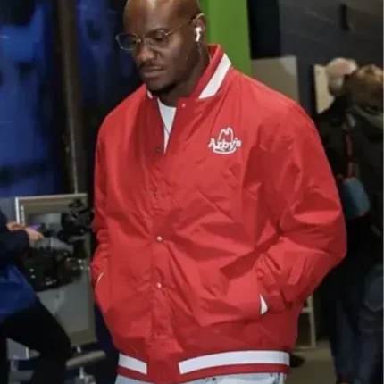 Kenneth Walker Arby’s Red Varsity Bomber Jacket For Unisex