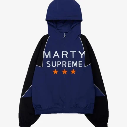 Marty Supreme Misty Copeland Blue & Black Hooded Jacket