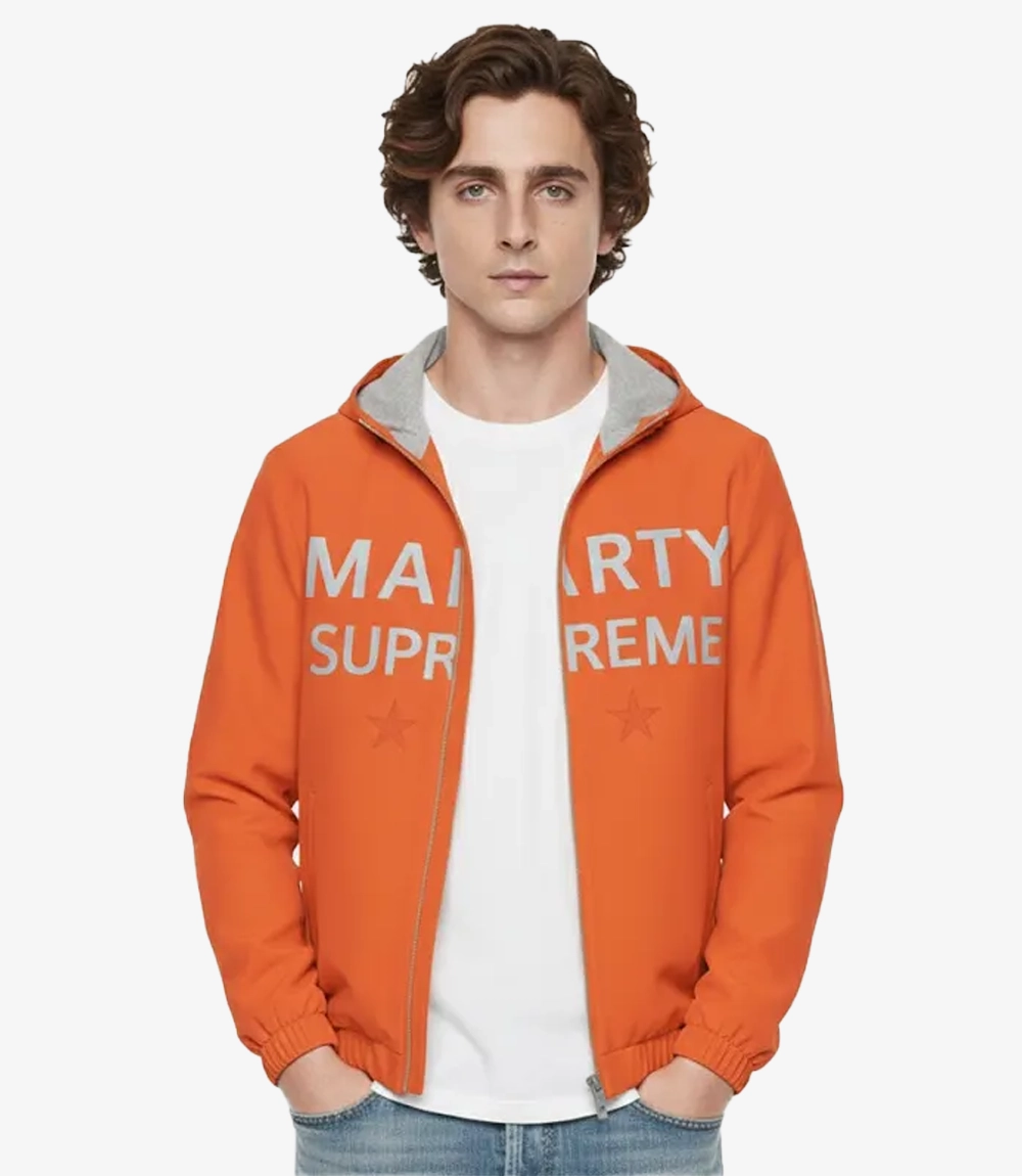 Marty Supreme Timothee Chalamet Orange Jacket Unisex Marty Supreme Timothee Chalamet Orange Jacket