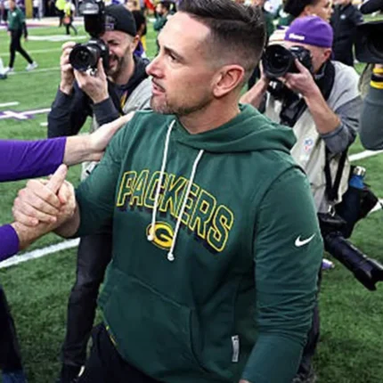 Matt LaFleur Green Bay Packers Pullover Sideline Hoodie