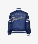 Minnesota Timberwolves Pink Full-Snap Varsity Jacket For Men & Women