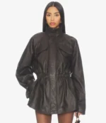 Unisex Mendoza Oversized Brown Leather Jacket