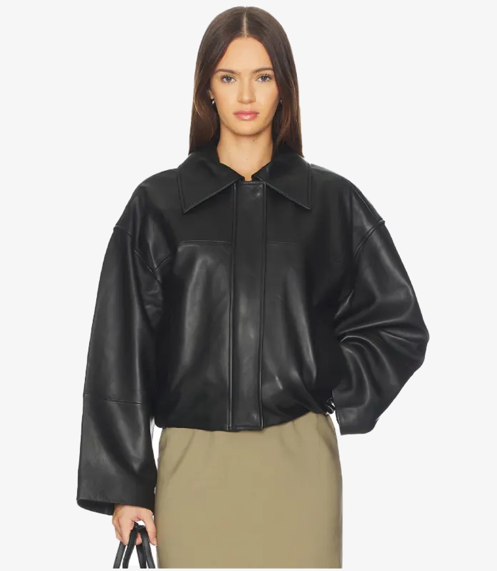 Millie Oversized Black Leather Jacket Women’s Millie Oversized Black Leather Jacket