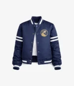 Minnesota Timberwolves Pink Full-Snap Varsity Jacket