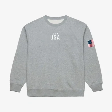 Mitchell & Ness Gray Team USA Coach Snoop Sweatshirt Grey For Unisex