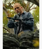 Movie Apex 2026 Taron Egerton Black Cotton Jacket For Unisex