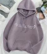 Women's My World is Blooming Light Purple Hoodie