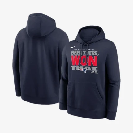 Unisex New England Patriots Nike 2025 AFC East Division Champions Locker Room Trophy Collection Fleece Hoodie