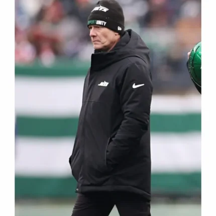 Unisex New York Jets Black Hooded Parka Jacket