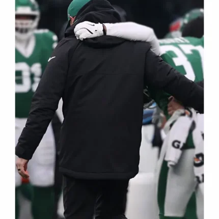 New York Jets Black Hooded Parka Jacket