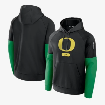 Unisex Nike Black Oregon Ducks Fitness Performance Pullover Hoodie