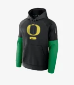 Nike Black Oregon Ducks Fitness Performance Pullover Hoodie