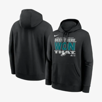 Unisex Nike Black Philadelphia Eagles 2025 NFC East Division Champions Locker Room Trophy Collection Hoodie