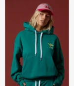 Unisex Pacsun Wish Me Luck 2026 Billiards League Green Pullover Hoodie