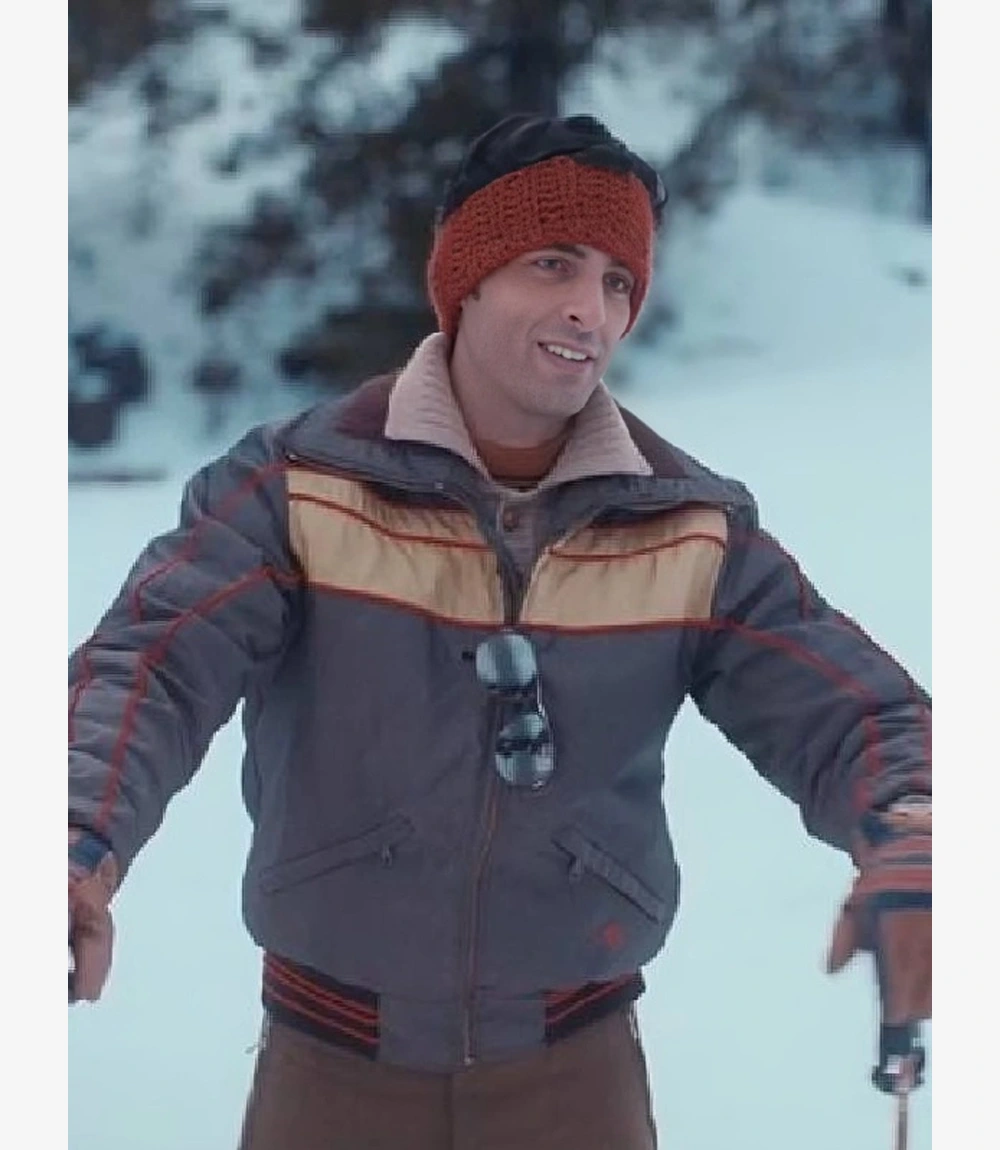 Palm Royale S02 Jason Canela Brown Puffer Jacket Unisex Palm Royale S02 Jason Canela Brown Puffer Jacket