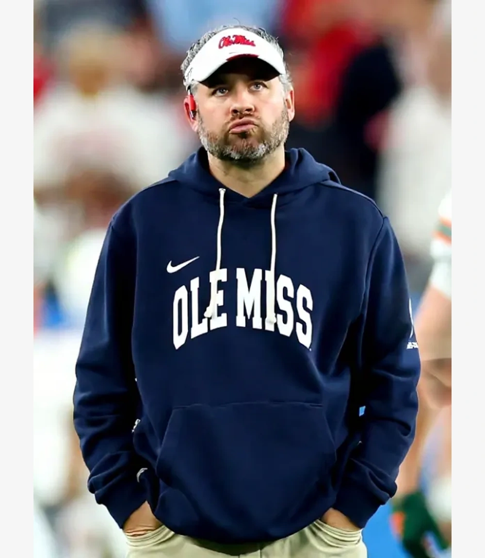 Pete Golding Ole Miss Nike Navy Blue Hoodie Unisex Pete Golding Ole Miss Nike Navy Blue Hoodie